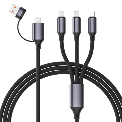 USB A/C-папа/Lightning/Micro/Type-C 1.5 м