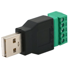 USB (5 контактов) с клеммами под кабель