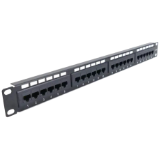 NVC-PN-12/24 CAT5/CAT6 19" 1U 24 порта экранированная