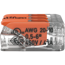 WAGO COMPACT 221-613 3 0,5-6 мм2 (41А)