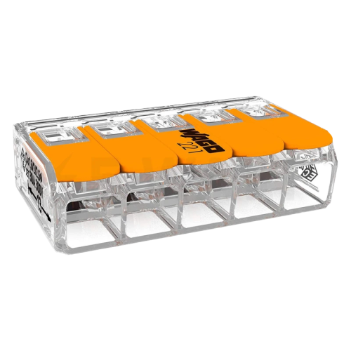Wago COMPACT 221-615 5-проводов 0,5-6мм2
