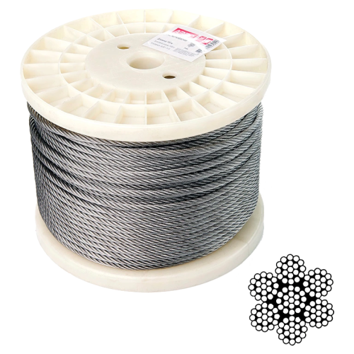 APRO 5 мм DIN 3055 (6х19+1х19) А2 100 м
