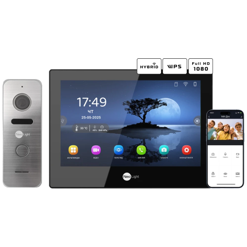 Neolight ALPHA Hybrid Black + PRIME FHD Silver с уголком