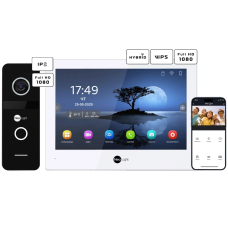Neolight ALPHA Hybrid + SOLO IP Black с уголком, PoE адаптер для вызовной панели