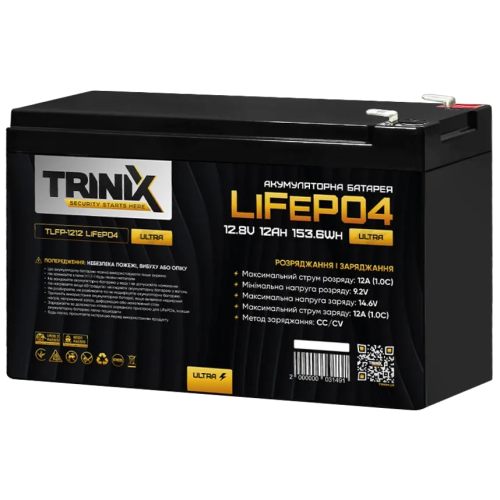 TRINIX TLFP-1212 Ultra 12А•ч 12В