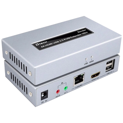 Dtech DT-7051 4K HDMI і USB 2.0 KVM 100м