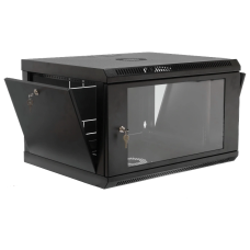 19" 6U, 600x400x373мм акрилове скло, чорна