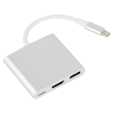 Cablexpert A-CM-HDMIF-02-SV USB-C на HDMI/USB 3.0/USB-C Cablexpert A-CM-HDMIF-02-SV USB-C на HDMI/USB 3.0/USB-C