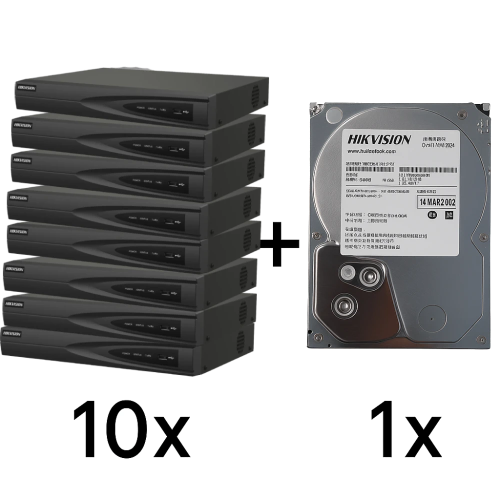 DS-7608NI-Q1(D) 10 шт + DS40HKVS-VX1 DS-7608NI-Q1(D) 10 шт + DS40HKVS-VX1