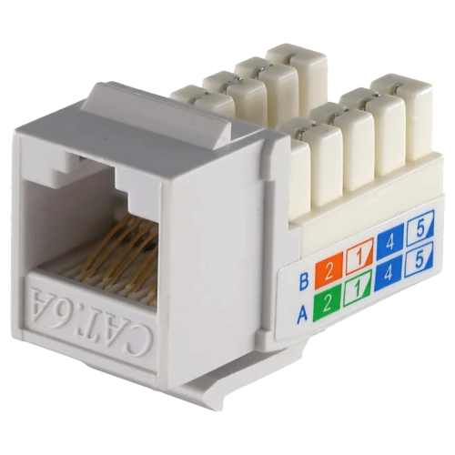 KeyStone RJ45 UTP, кат. 5e, 6, 6a, 110, Slim, W -16.6 мм