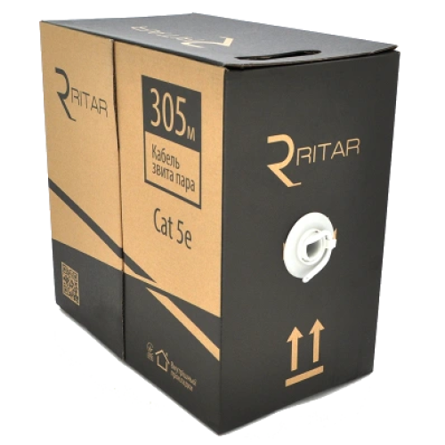 Ritar зовнішній КНП UTP (4*2*0.51) 4p 24 AWG (305м) ПВХ + ПЕ