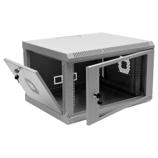 19" 6U, 600х500х373 мм акрилове скло сіра