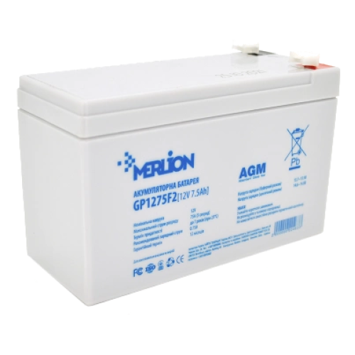 MERLION AGM GP1275F2 12В 7,5А•г