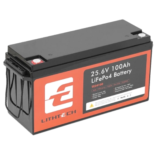 LITHTECH TE24100B 25.6В 100А•г Bluetooth