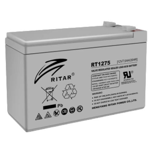 RITAR RT1275 7.5А•г 12В