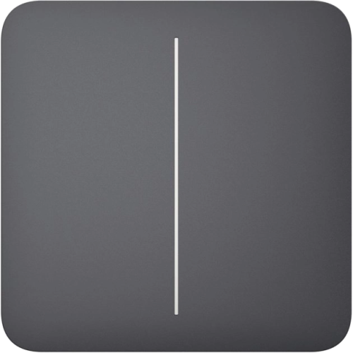 Ajax SoloButton (2-gang) [55] graphite кнопка