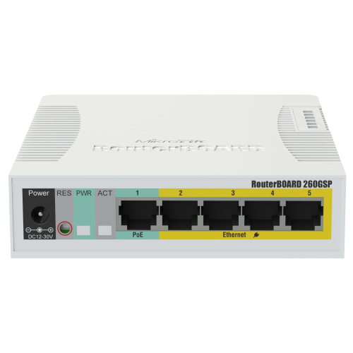 MikroTik RB260GSP (CSS106-1G-4P-1S) PoE