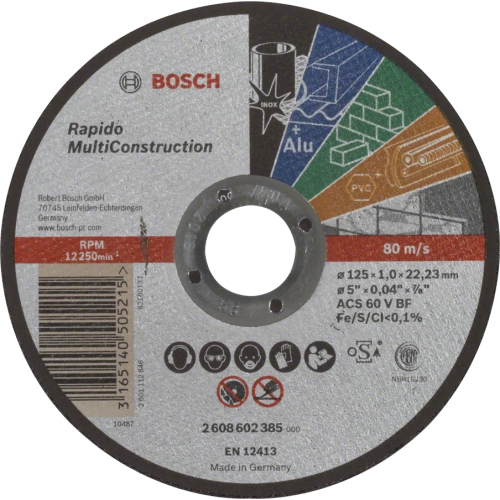 Bosch Multi Construction Rapido 125x1.0x22.2