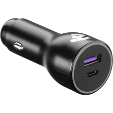 2E Dual USB Car Charger 38W USB-C Black (2E-ACR18PDQC-B)