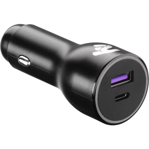 2E Dual USB Car Charger 38W USB-C Black (2E-ACR18PDQC-B)