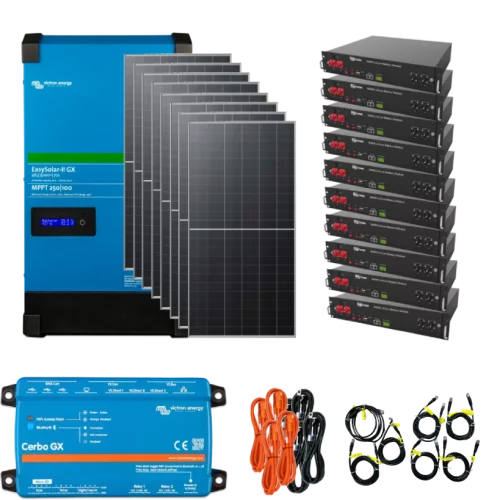 VictronEnergy + Dyness 4кВт 24кВт•ч на солнечных батареях