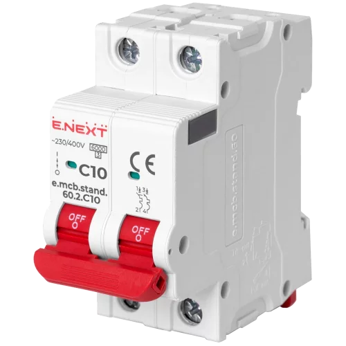 Enext e.mcb.stand.60.2.C10, 2р, 10А, C, 6кА