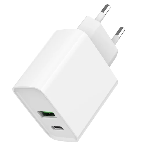 Gembird TA-UC-PDQC20-01-W 1 USB-A + 1 Type-C (PD20Вт + QC3.0 18Вт)