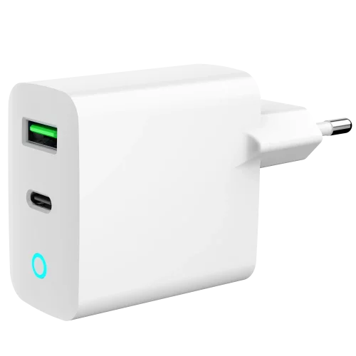 Gembird TA-UC-PDQC20L-W-01 1 USB-A + 1 Type-C (PD20Вт + QC3.0 18Вт)