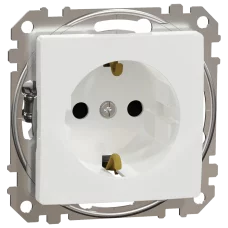 Schneider Electric Sedna Design & Elements SDD111022 з заземлення та шторками