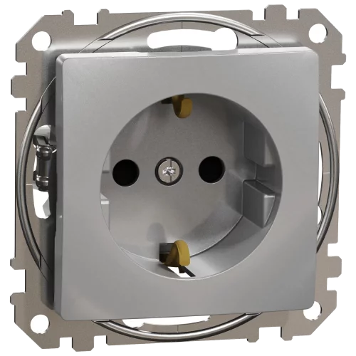 Schneider Electric Sedna Design & Elements SDD113022 с заземлением и шторками