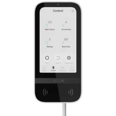 Ajax KeyPad TouchScreen Fibra white проводная сенсорная