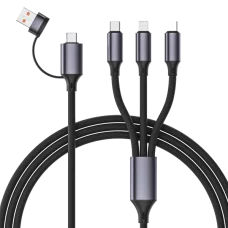 USB A/C-папа/Lightning/Micro/Type-C 1.5 м