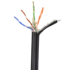 UTP 4*2*0.5-CU PE MP кат.5е (UTP медь наружный с несущей проволокой) бухта 305м