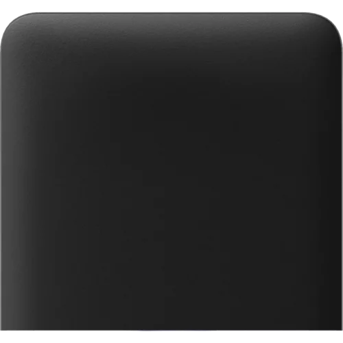 Ajax SideButton (1-gang) black vertical