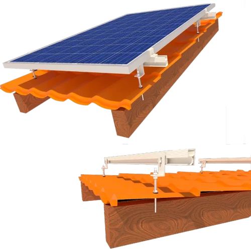 InstallKit IK-XL-M-6 крепления 6 солнечных панелей до 1145мм металлочерепица профнастил шифер